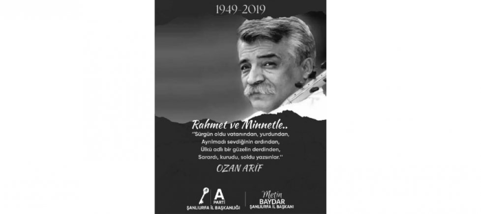 Metin Baydar: “Ozan Arif’i Rahmet, Minnet ve Özlemle Anıyoruz” - GÜNDEM - İnternetin Ajansı