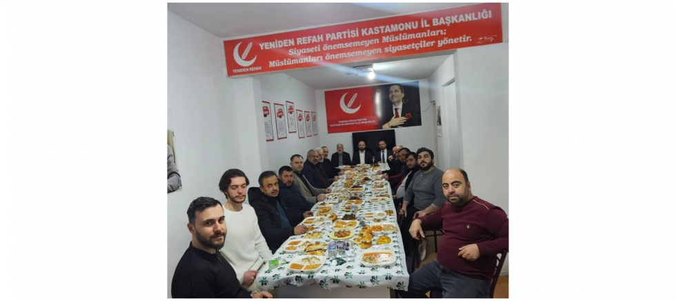 Kastamonu’da Yeniden Refah Teşkilatı İftar Sofrasında Buluştu - GÜNDEM - İnternetin Ajansı